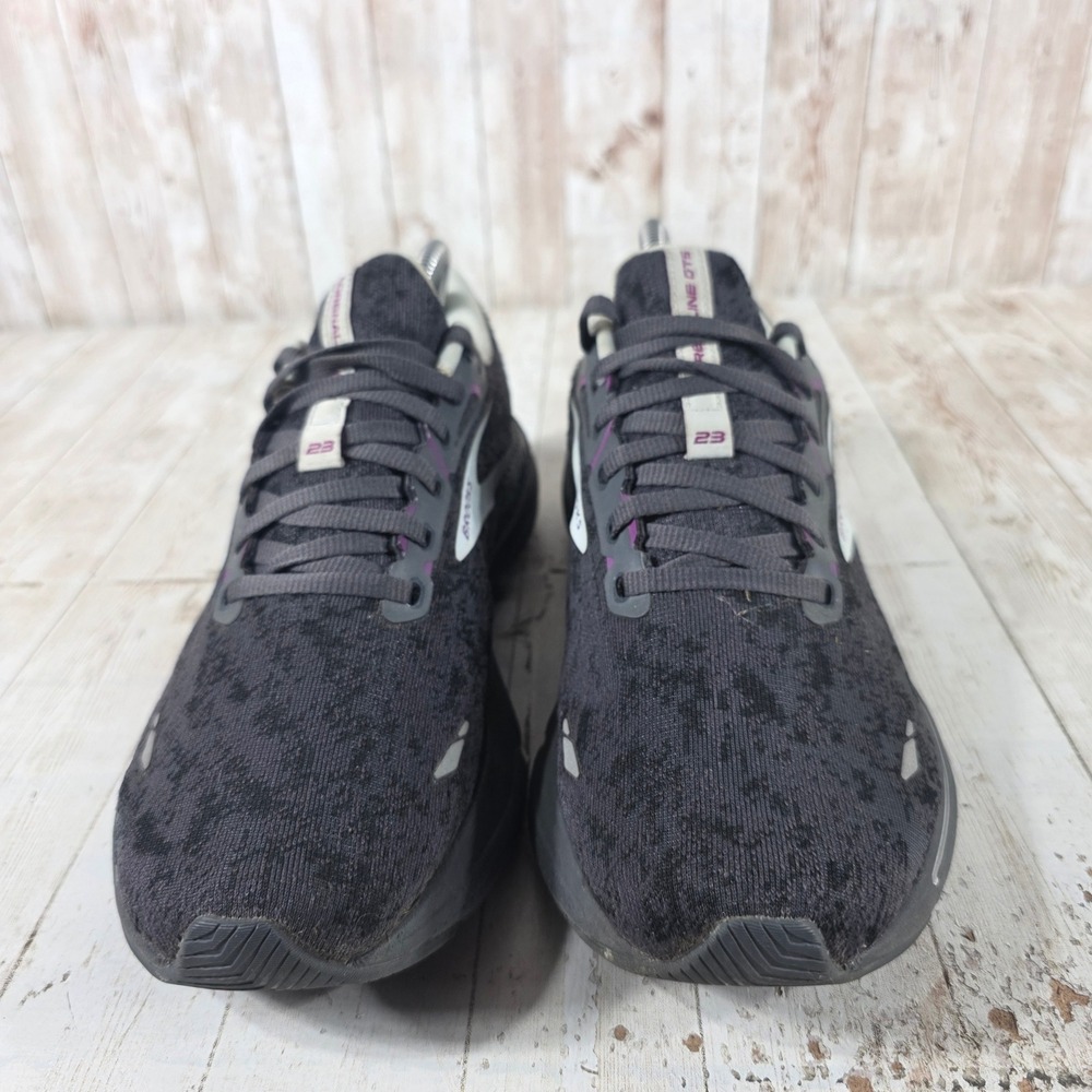 Brooks Adrenaline GTS 23 Womens Running Shoes Black Purple 1203811B072 Size 10 - Picture 4 of 8